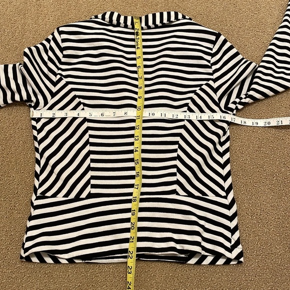 A.n.a Black & White Stripe Blazer - Picture 7 of 9